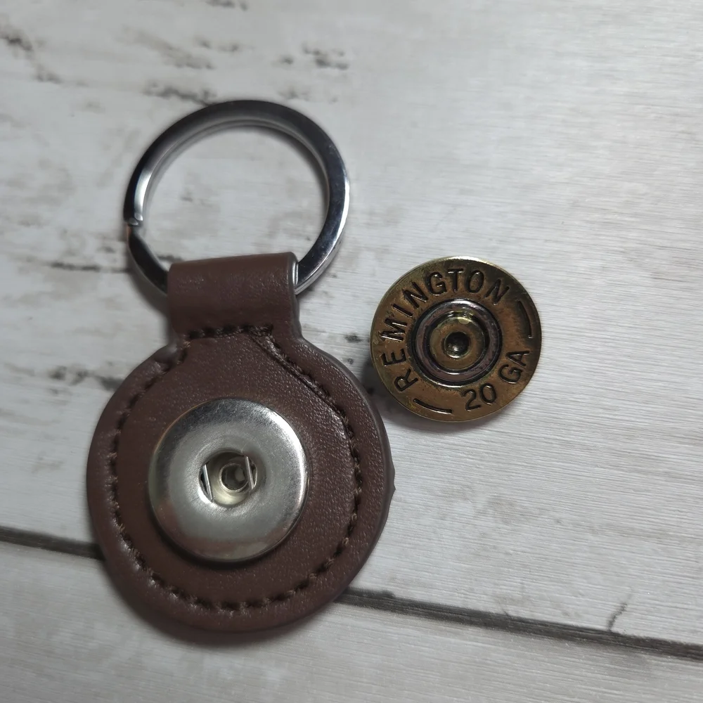 Remington Leather Key Holder with Brass Detail